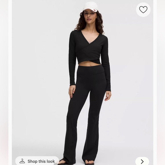 Lululemon Nulu Ribbed Wrap-Front Long-Sleeve Shirt
Heart/ Black/ M - Picture 2 of 8